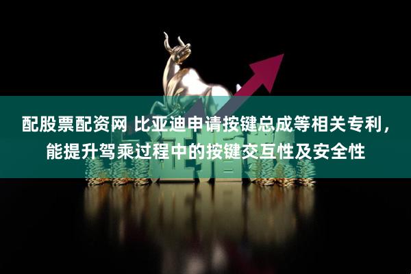 配股票配资网 比亚迪申请按键总成等相关专利，能提升驾乘过程中的按键交互性及安全性